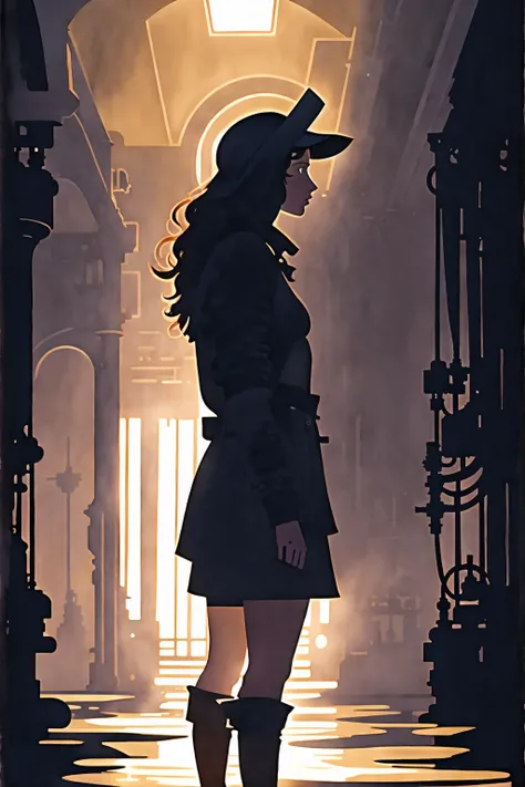 (VeronicaCipher:0.3) 1 woman, long jacket, walking in the ally , strong light from side
dark room, dim light, watercolor painting
art style of Mike Mignola <lora:add_detail:0.5>