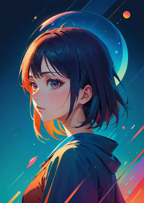1girl
anime
flat
gradient
abstract
complex background
by James Gilleard hieronymus bosch