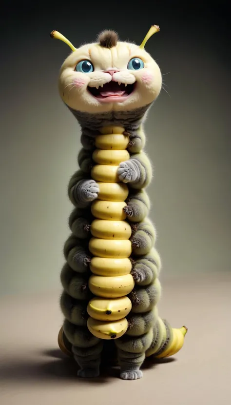 chubby centipede, standing upright