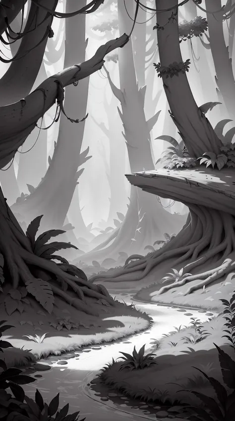 <lora:WhiteboxStyle:0.8> WhiteboxStyle, forest, monochrome