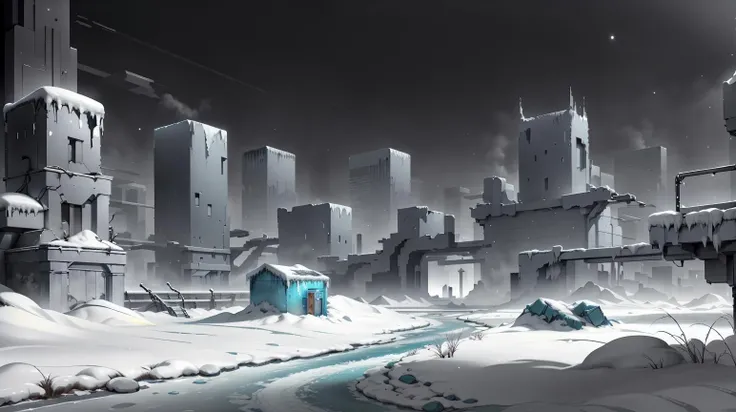 <lora:WhiteboxStyle:0.8> WhiteboxStyle, frozen city