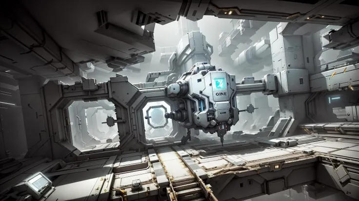 <lora:WhiteboxStyle:0.8> WhiteboxStyle, zero-gravity chamber