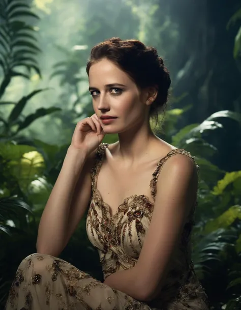cinematic photo Masterpiece photography of a beautiful girl  (((ohwx woman))) by Annie Leibovitz, studio lighting with modernist John Lasseter ground level shot on canon 5D 50mm lens and F/8 aperture f2l is usm depth in the style oleg bulakhiÅskiinterest + alphonse mucha+ Gustave DorÃ©resura highly <lora:evagreen_lora_sdxl_v1-000008:1> . 35mm photograph, film, bokeh, professional, 4k, highly detailed