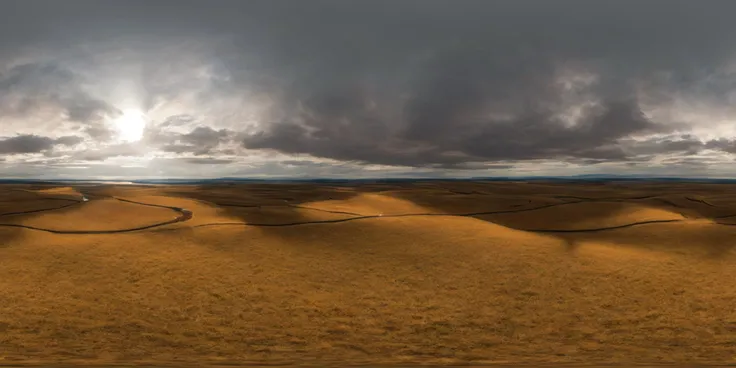 360panorama,No seams,<lora:360èªæ-V1.4:1>,oil painting,silhouette of a woman in the steppe wilderness,dramatic light,34K uhd,masterpiece,high detail,8k,intricate,detailed,high resolution,high res,high quality,highly detailed,Extremely high-resolution details,fine texture,