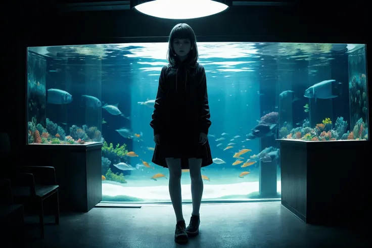 aquarium, (full body:1.2), <lora:aquarium-000008:0.7>, 1girl, ultra high res,(realistic:1.3), deep shadow,(best quality, masterpiece), pale skin, dimly lit, shade, highly detailed, depth of field, film grain, looking at viewer, (masterpiece,best quality:1.5), dramatic lighting, epic