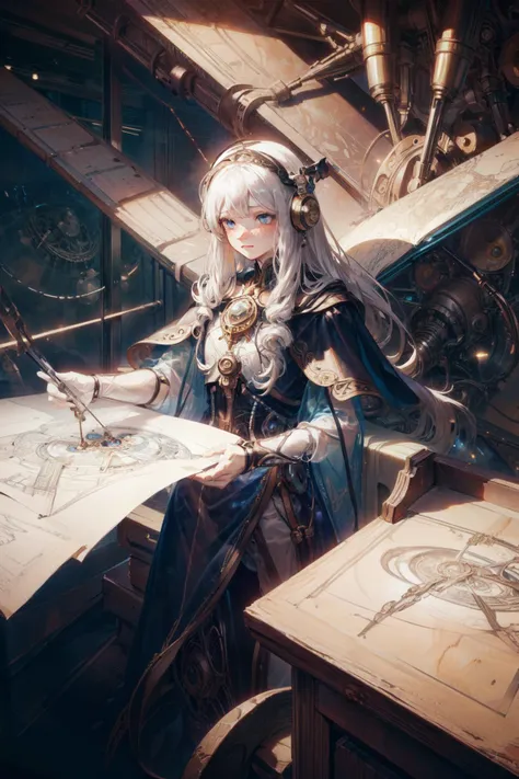 (1boy:1.1),white hair,freckles,eyelashes,blue eyes,very long hair,extremely detailed,highest detailed,(abstract background:1.3),<lora:add_detail:0.7>,long cloak of starry matter,translucent,transparent,(cosmic:1.1),<lora:glasssc:0.7>,davincitech,scifi,by leonardo da vinci,<lora:DaVinciTech-25:1>,art by greg rutkowski and artgerm,soft cinematic light,adobe lightroom,photolab,hdr,intricate,highly detailed,(depth of field:1.4),