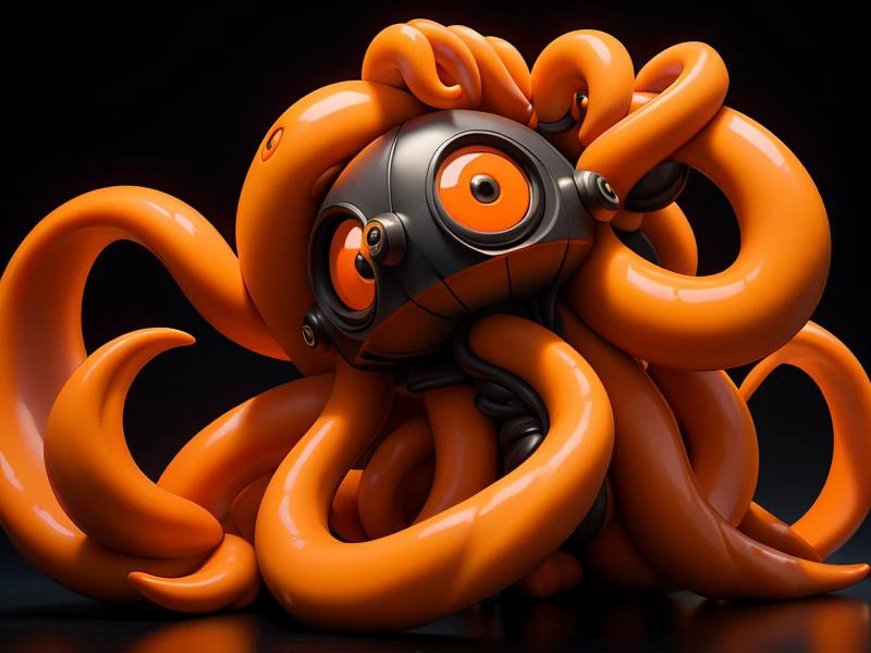 (pixar:0.1),
(UHD:1.1), black background, reflective floor, (posing:0.55),
( cute kawaii figurine of (tentacle monster),)
<lora:DaVinciTech:0.50> davincitech, scifi, by leonardo da vinci,
(color scheme:(olive)(bright orange))
(Style: subsurface scattering, (pui), analog style, realistic, film photography, highres photo, cinematic Lighting, (Photorealistic:1.2),)
(detailed), sharp, HDR, high quality, good resolution, maximalist, masterpiece,