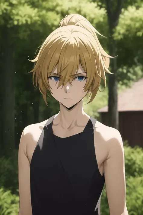 masterpiece, best quality, high quality, 1boy, solo, male focus, looking at viewer, upper body, <lora:subaru_gleipnir:0.72>, subaru_gleipnir, ponytail, <lora:Realism-10:0.15>, Realism