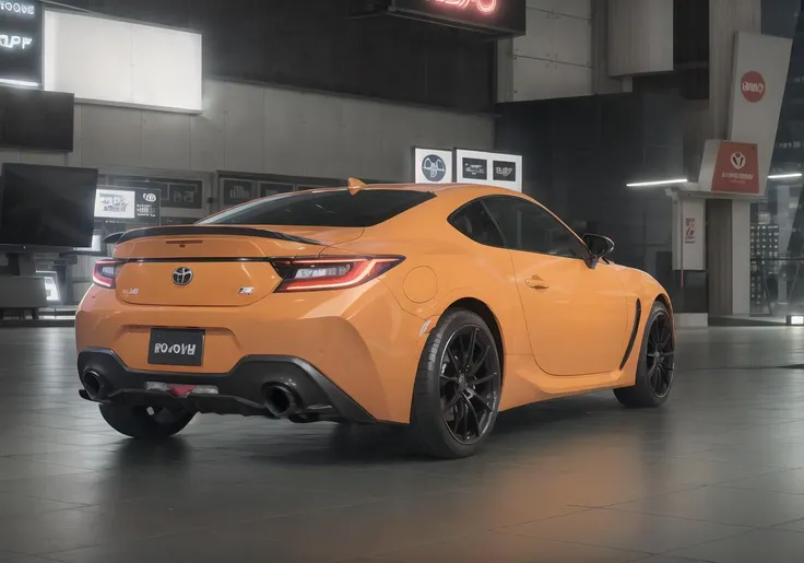 ((masterpiece,best quality)),ultra-detailed, 4k, highres, car, ZN8, midnight, (cyberpunk:1.2), neon lights, city, <lora:TY86v3:0.7>