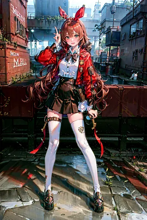 <lora:koreanDollLikeness_v10:0.7> , <lora:amberGenshinImpact_flexibleV1:1>, best quality, ultra high res, (photorealistic:1.4), (ulzzang-6500:0.2), 1girl, [:(detailed face:1.2):0.2], (no make-up:1.2), lady, amber \(genshin impact\), brown eyes, brown hair, red hair ribbon, plaid long coat, loafers, sunglasses, white dress, collar, fashion model, gucci gang, gucci gang, gucci gang, gucci gang, skindentation, full body, standing, kremlin, depth of field,