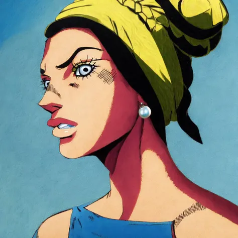 A painting of A girl with a pearl earring
