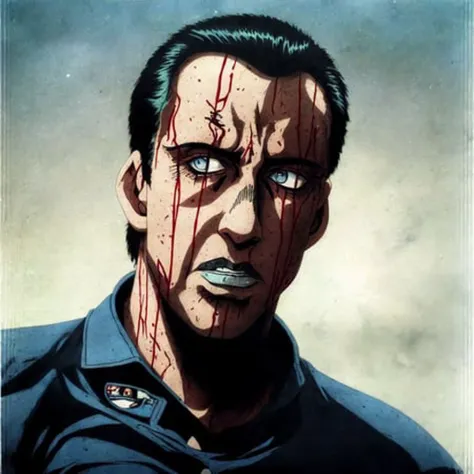 Nicolas Cage, Very detailed, clean, high quality, sharp image, text, blurry, grainy, watermark, incoherent, smudged, collage, Saturno Butto