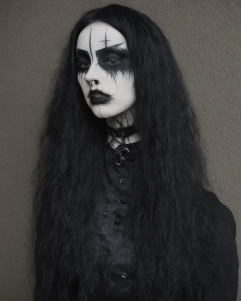 goth girl <lora:Corpsepaint_XL:1.3>
