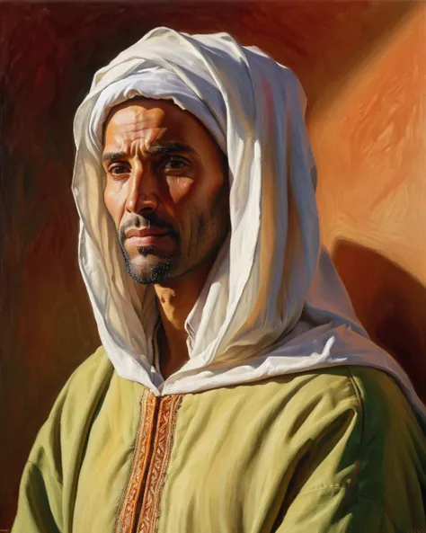 Arab prince, Arabian, mansion, 1guy. solo, brown skin, black hair, white clothes, Masterpiece, Top quality, Best quality, High quality, Ultra-detailed, fire in the background, Vibrant colors, Solo, Extremely detailed