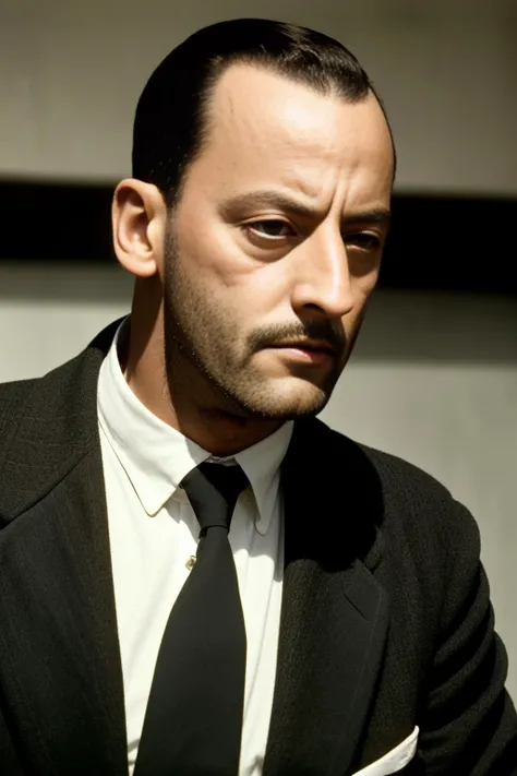 photo of leon <lora:leon_v10:0.75> as a made man of the 1920s chicago mafia