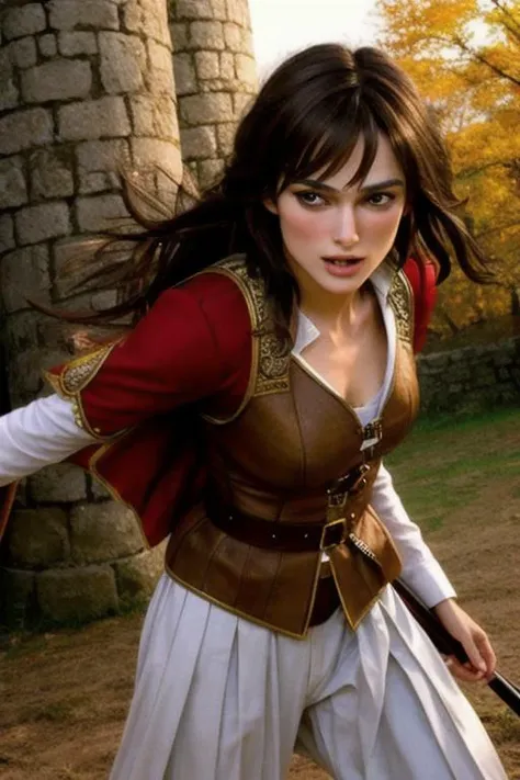 <lora:KieraKnightly-RealVision-V1.0:.7> "krk, Keira Knightley", hunted, jousting