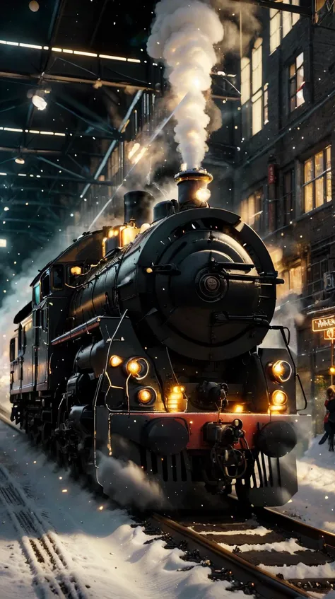 <lora:Chr457m45m3rg3D0nMN3M1C:0.7>Chr457m45m3rg3D0nMN3M1C (neon:0.8) locomotive train, (Masterpiece:1.3) (best quality:1.2) (high quality:1.1), perfect proportions,enchanting atmosphere,dynamic composition,16k resolution,hyper detailed,art style,sharp focus,splash screen,vivid details,complementary colors