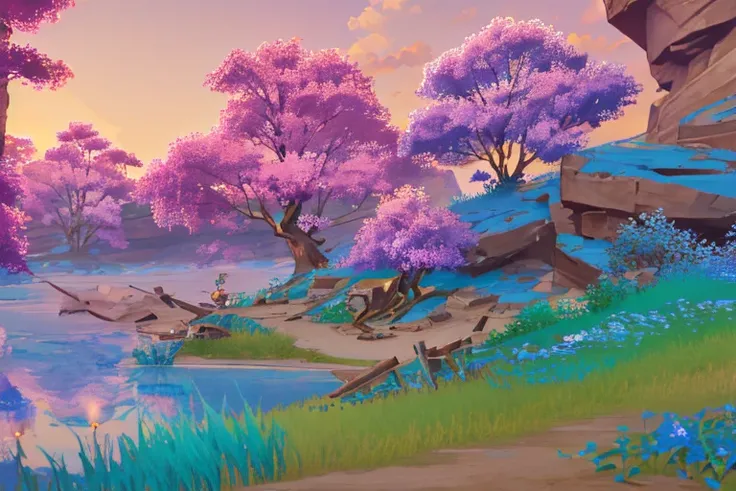 ConceptArt, scenery, outdoors, nature, masterpiece, cinematic lighting, best quality, highly detailed
<lora:Style NewGenshinLandscapes2 e6:0.9> landscape, Inazuma