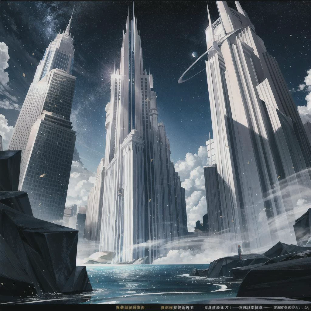 (((masterpiece))), ((best quality)), realistic, 8k, ultra-detailed, realistic, scenery, ConceptArt, no humans, huge lake, huge mountains, high waterfalls, dark clouds, solar eclipse, multiple planets on sky, night, dark atmosphere, nature. Highly detailed RAW color Photo, side Angle, (lens flare:0.7), (bloom:0.7), particle effects, raytracing, cinematic lighting, shallow depth of field, photographed on a Sony Alpha 1, 50mm wide angle lens, sharp focus, cinematic film still, dynamic pose.