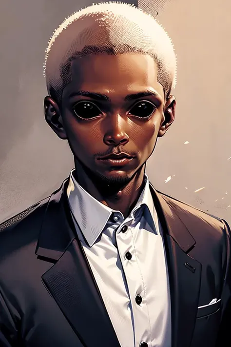 portrait, african man in suit, looking at the camera, realistic,
 <lora:blackeyes-v1:1>