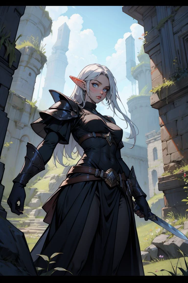(masterpiece, best quality, detailed, highres), absurdes, elven woman, knight, fantasy landscape, sword and shield,
<lora:GoodHands-beta2:1> <lora:Astraali_RETRO_2:1>
