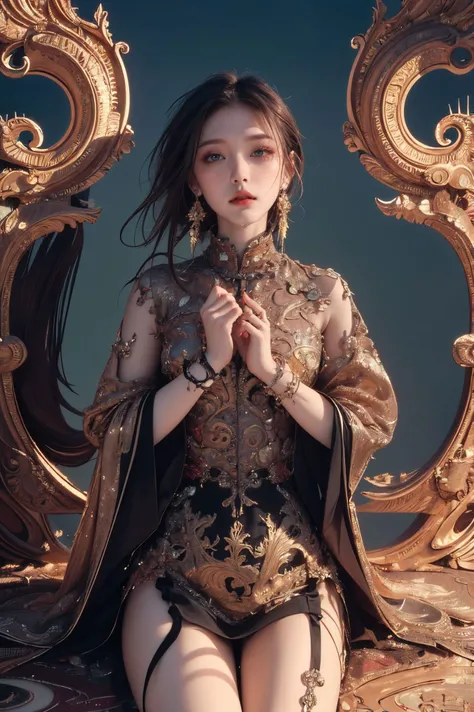 (masterpiece, top quality, best quality, official art, beautiful and aesthetic:1.2),cover art,surrealist art Clockwork "I can see for miles and miles.",dreamlike,mysterious,provocative,symbolic,intricate,detailed,
<lora:~Q?-Q8j! xuer Cold face:0.8>,