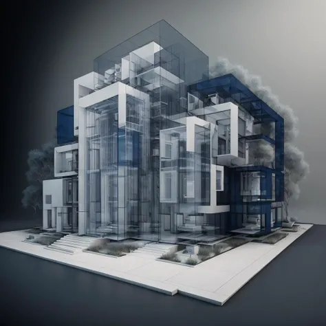 best quailty,masterpiece,building,realistic,<lora:HouseBlurprint_v01:1>,