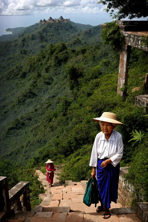 old woman in a highly defined fantasy Cambodian Bokor Hill Station <lora:Body Toner and Beautifier v3.01:1>