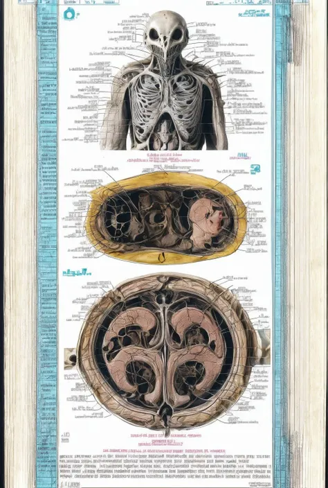 bodumedical, <lora:BoduMedical-06:1>, medical, diagram, alien, parasites, callouts, notations, (extremely detailed), flesh, organs <lora:add_detail:1>