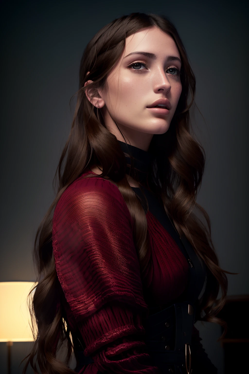 VeronicaCipher glossy lips,dark eyes, looking forlorn and deep in thought,
by ilya kuvshinov, alessio albi, nina masic, sharp focus, natural lighting, subsurface scattering, f2, 35mm, film grain,
a silk screen, ukiyo-e, Chizuko Yoshida, (Nihonga:1.2)
<lora:epiNoiseoffset_v2:1>