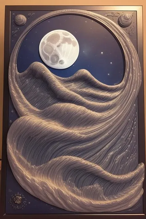 waves of the future hitting the present, memories of the past influencing time, flowing from front to back
melted wax
night, moon,