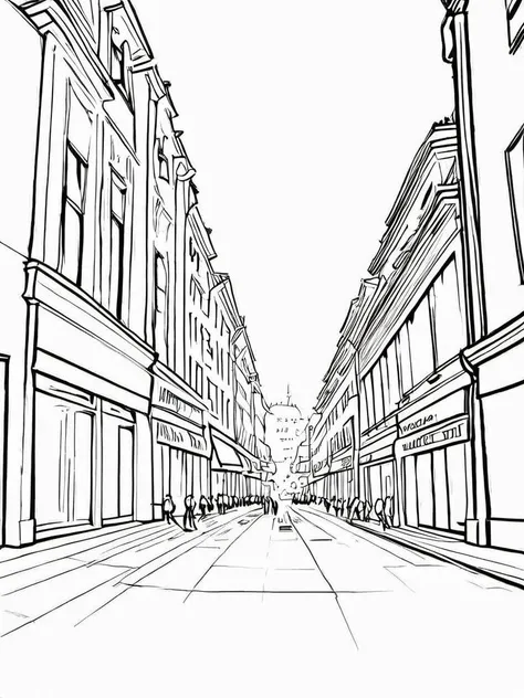 Masterpiece, award winning, excellent quality, a city, <lora:Coloring_Pages__Dibujos_para_Colorear:1.2>
sketch, monochrome, minimalist, white background, high contrast, simplistic
