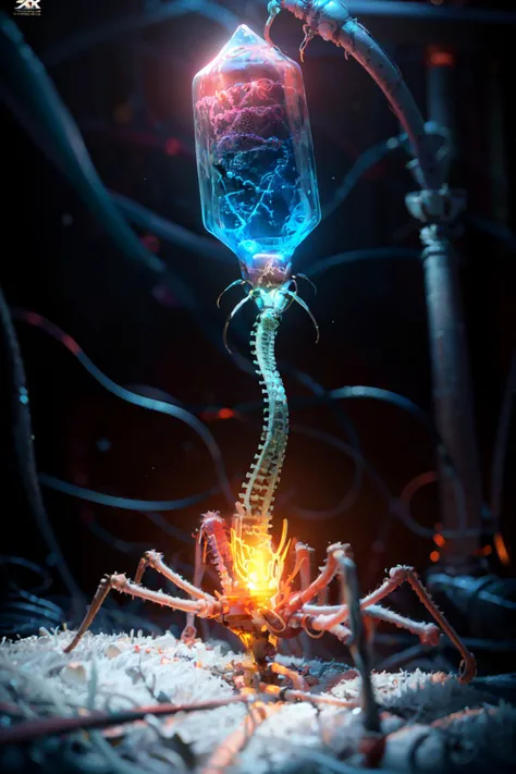 ((masterpiece,best quality)), absurdres,   <lora:Bacteriophage:0.8>,  Bacteriophage, no humans, skeleton, bone,  <lora:Scifi_Environment_Concept_Art:0.8>,   minimalist, game asset, cinematic, movie poster, cold colors, pink theme, neon glow,  reflection, city, sign, power lines, lamppost, cyberpunk, neon lights,