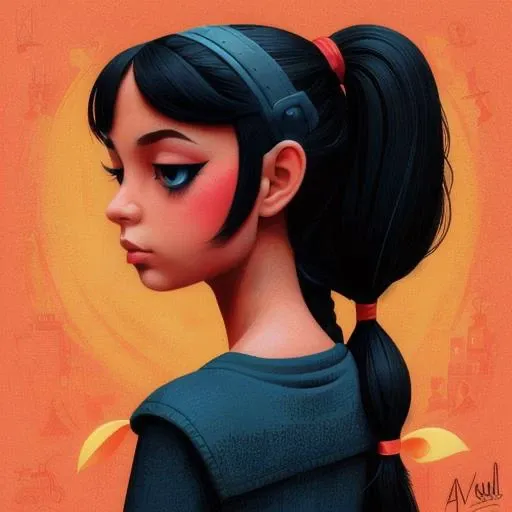 <lora:Amanda_Visell_v3-000020:1>avisell_style, a girl, stylized drawing, highly detailed, sharp focus, masterpiece, highres, 4k