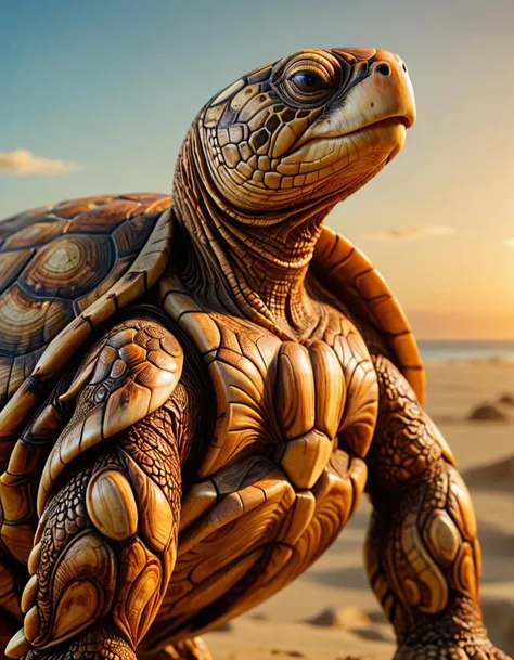 stylized by Bec Winnel, Carl Kleiner, golden hour shot of, (Turtle:1.1) , the Turtle is wearing a 60s Art fashion style ral-wdtrng, repetitive, tasteful, English portraitist, cybernetics, Warm light, sunset/sunrise, magical, serene, avant-garde, expressive, psychedelic, fractal, <lora:ral-wdtrng-sdxl:0.7>, confident, highly detailed, perfect composition, beautiful composition