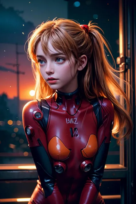 cinematic film still beautiful,masterpiece,best quality,extremely detailed face,perfect lighting,1girl,<lora:AsukaLangleySouryuuV2:1>,interface headset,red bodysuit,souryuu asuka langley,arms behind head,cowboy shot,<lora:add_detail:1>, . shallow depth of field, vignette, highly detailed, high budget, bokeh, cinemascope, moody, epic, gorgeous, film grain, grainy