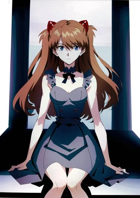 (masterpiece, best quality, detailed), 1girl,souryuu asuka langley,solo,
An elegant knee-length dress made of light fabric. There is a fluffy skirt, and the waistline tightens the silhouette. Floral patterns and lace embellishments in pale colors create a gorgeous look. A cardigan with a delicate knit pattern is worn over the dress. It has a simple design with frills and lace decorations on the neck and cuffs. Add accessories such as ribbons and headbands to your hair. It features pale colors and delicate decorations, accenting the hair.
<lora:AsukaLangleySouryuuV2-000015:1> <lora:evangelion_anime_style_offset:0.8>