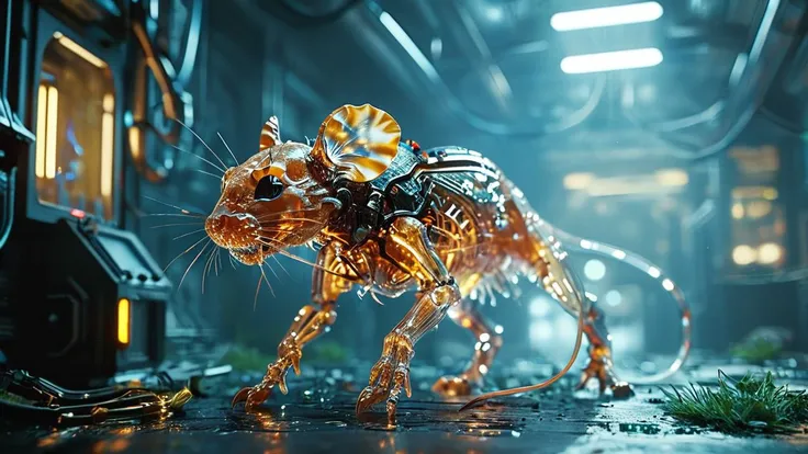 photograph animals Wide shot, Bio weapon, Crystalz, sci-fi Transparent skeletal specimen, mouse scifi, futuristic, bio weapon, 50mm . cinematic 4k epic detailed 4k epic detailed photograph shot on kodak detailed cinematic hbo dark moody, 35mm photo, grainy, vignette, vintage, Kodachrome, Lomography, stained, highly detailed, found footage, animals Wide shot, Bio weapon, Crystalz, sci-fi Transparent skeletal specimen, mouse scifi, futuristic, bio weapon, dramatic ambient light, cinematic, intricate, highly detailed, extremely artistic, rich deep colors, mystical, scientific, sharp focus, enhanced quality, vibrant color, epic composition, magical atmosphere, iconic, very inspirational, creative, beautiful, peaceful