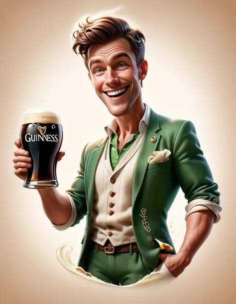 there is a man that is holding a glass of beer, bartending, xqc, holding a drink, art render, with a drink, blonde man, drinking at the bar, epic and classy portrait, semi - realistic render, 8k artgerm bokeh, hyper - realistic render, hyper-realistic render, male art, drinking cocktail, blonde guy