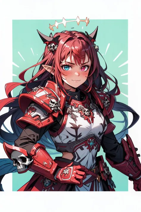 (masterpiece, best quality), intricate details,
1girl, <lora:IrysHololive:0.8> IrysHolo, heterochromia, long hair, halo,
<lora:GoodHands-vanilla:0.8> <lora:add_detail:0.6> <lora:khorne:0.8> khorne, armor, skull, <lora:uwu:0.8> (;3, uwu, catmouth,:1.1)