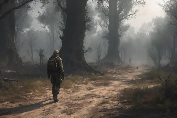 stalker game, anomaly in dry forest