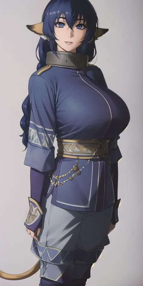 <lora:karulawatureiV3:0.7> karulawaturei, huge_breasts, standing, solo, ,, masterpiece, best quality, detailed face, detailed eyes, highres,