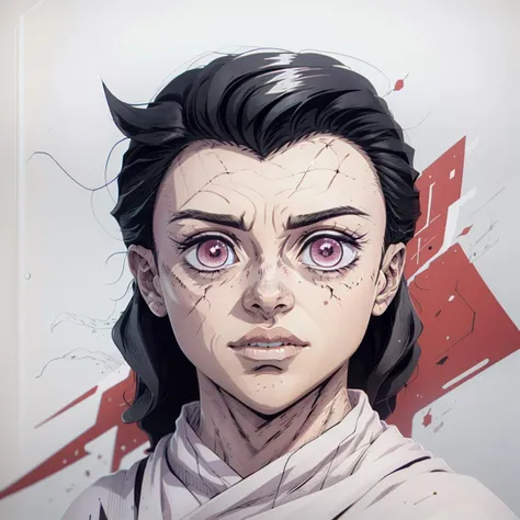 <lora:leonardo_style:1>,nezuko,white background, headshot,vector art, <lora:Nezuko Kamado:1>