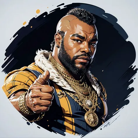 <lora:MisterT:0.35> (MisterT:1.3), smiling, thumbs up, headshot, 80s retro,Leonardo Style,illustration,vector art, <lora:leonardo_style:1>
BREAK plain white background