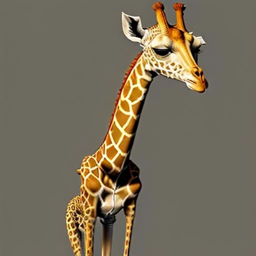 Very skinny giraffe. emaciated and starving, bony. <lora:weight_slider_v2:-1.0>