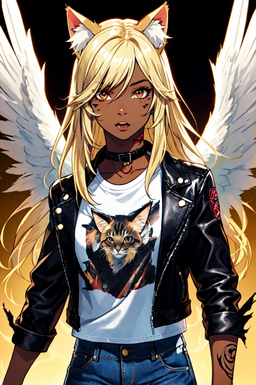 1girl, solo, brown eyes, blonde hair, detailed hair, detailed face, detailed eyes, official art, BadBoyVibes-GenderFree OseaDark