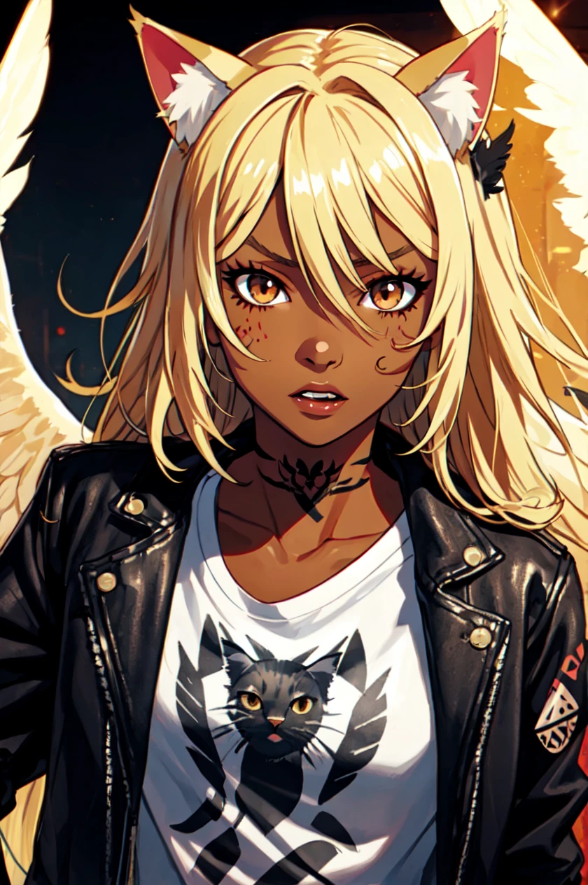 1girl, solo, brown eyes, blonde hair, detailed hair, detailed face, detailed eyes, official art, BadBoyVibes-GenderFree OseaDark