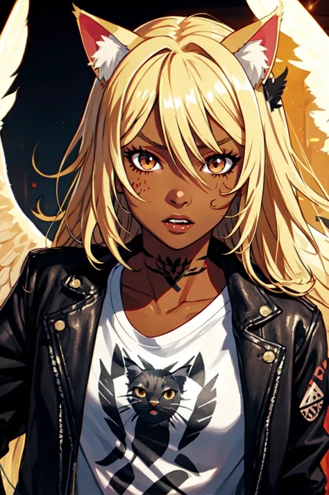 1girl, solo, brown eyes, blonde hair, detailed hair, detailed face, detailed eyes, official art,  BadBoyVibes-GenderFree   OseaDark