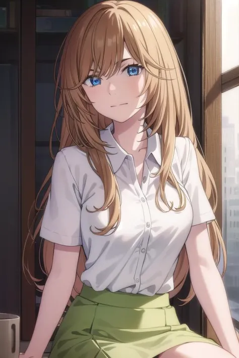 kyoukokouda, <lyco:kyoukokouda-lyco-nochekaiser:1>,
kyouko kouda, long hair, blue eyes, brown hair,
BREAK shirt, collared shirt, white shirt, skirt, long skirt, green skirt,
BREAK looking at viewer, full body,
BREAK indoors,
BREAK <lyco:GoodHands-beta2:1>, (masterpiece:1.2), best quality, high resolution, unity 8k wallpaper, (illustration:0.8), (beautiful detailed eyes:1.6), extremely detailed face, perfect lighting, extremely detailed CG, (perfect hands, perfect anatomy),