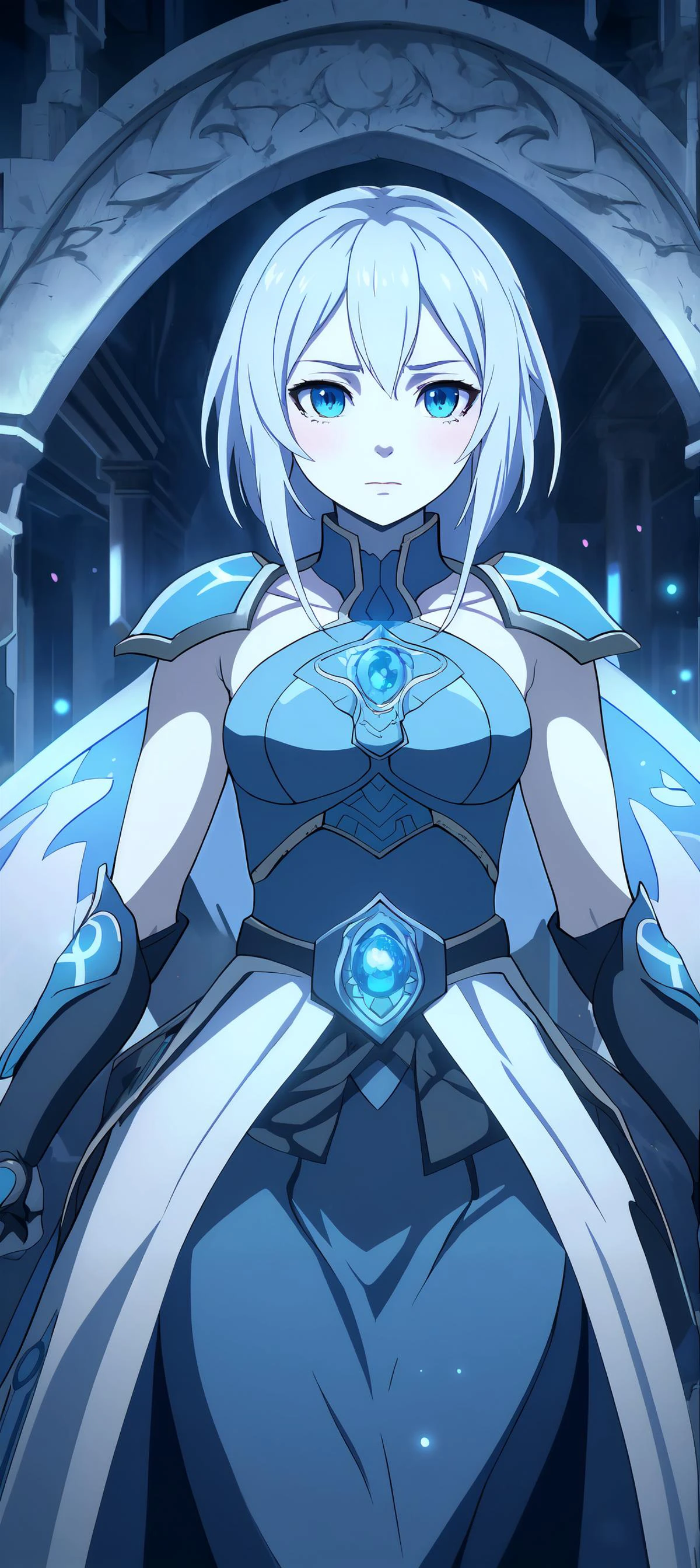 Saber, crosseyed, fate \(series\), intricate, anime keyframe, beautiful young girl, looking at viewer, dramatic scene, cinematic lighting, wearing detailed white and blue armored dress,
detailed anime face, aqua eyes,
